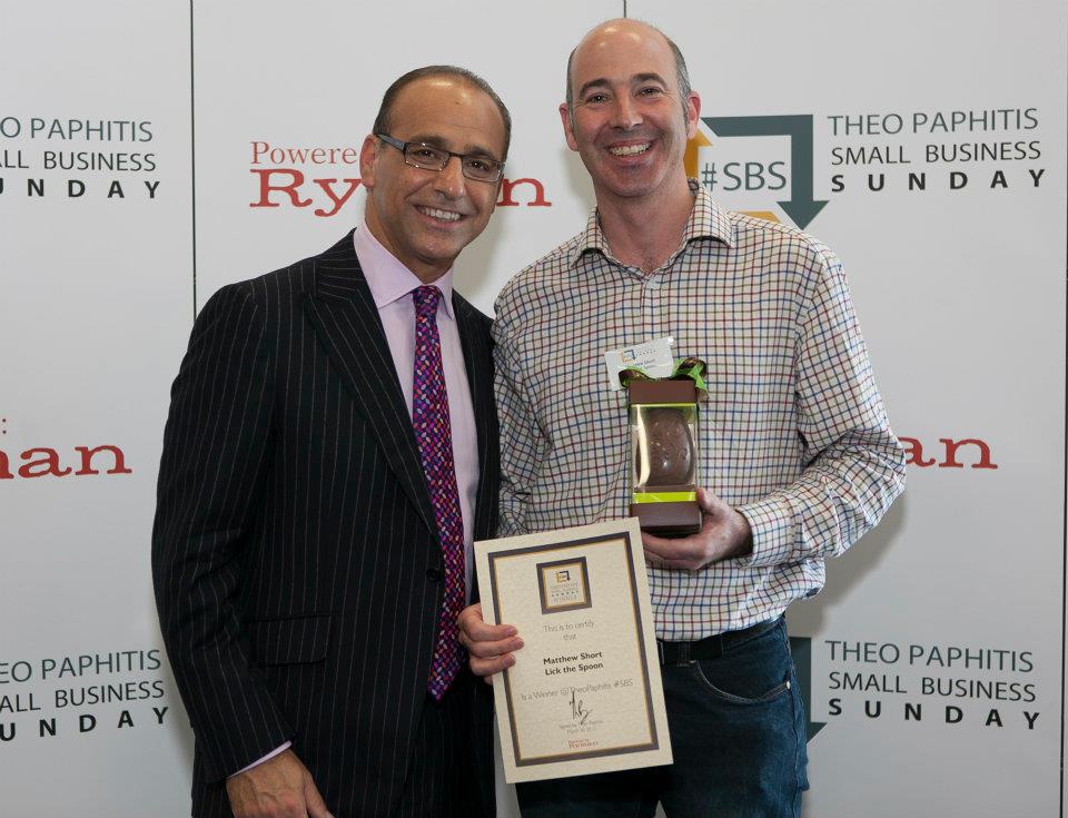Matthew with Theo Paphitis